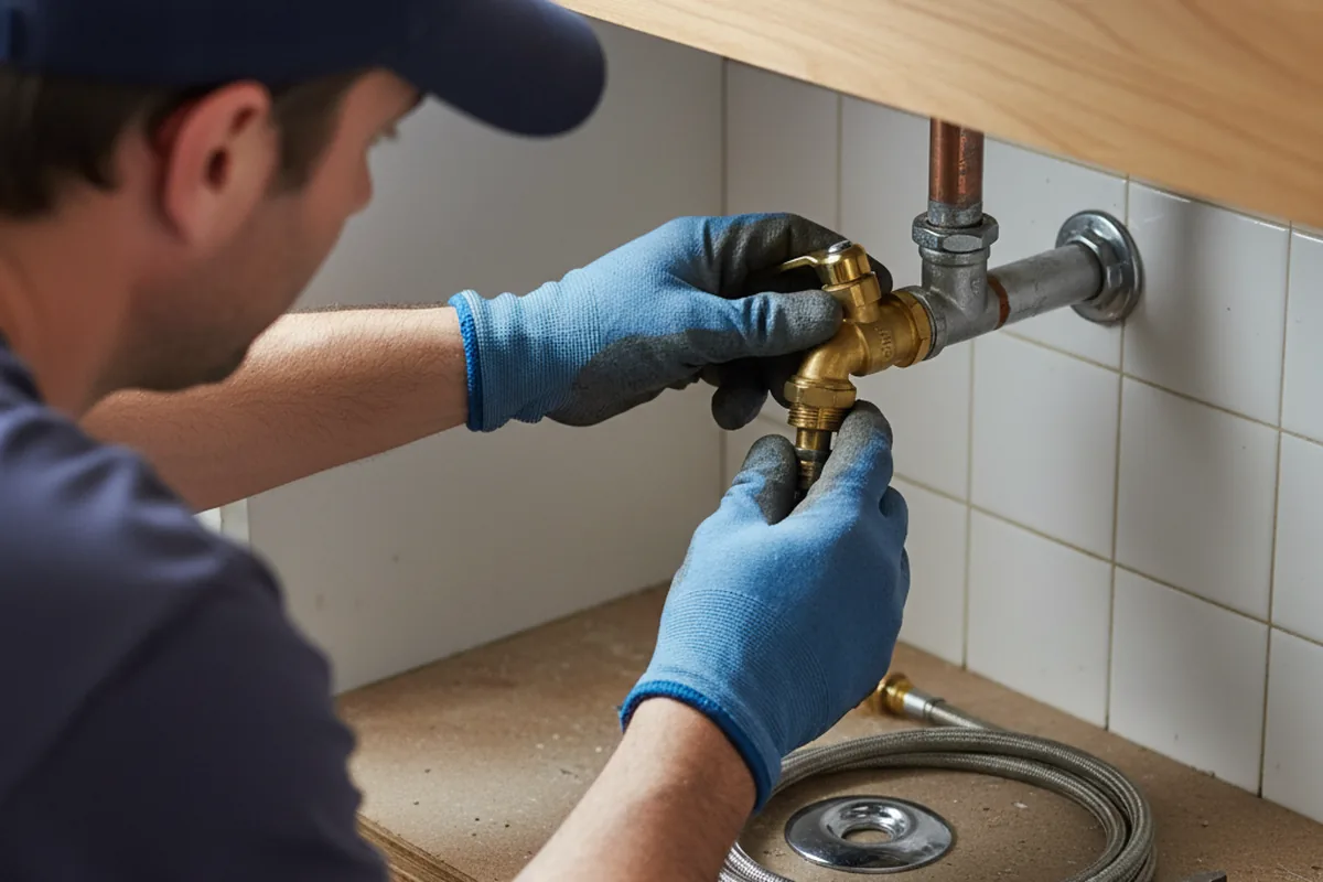 Shutoff valve and fitting work during Repiping in Talbott